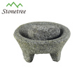 Atacado de granito mexicano Molcajete para Herb Spice Grinder